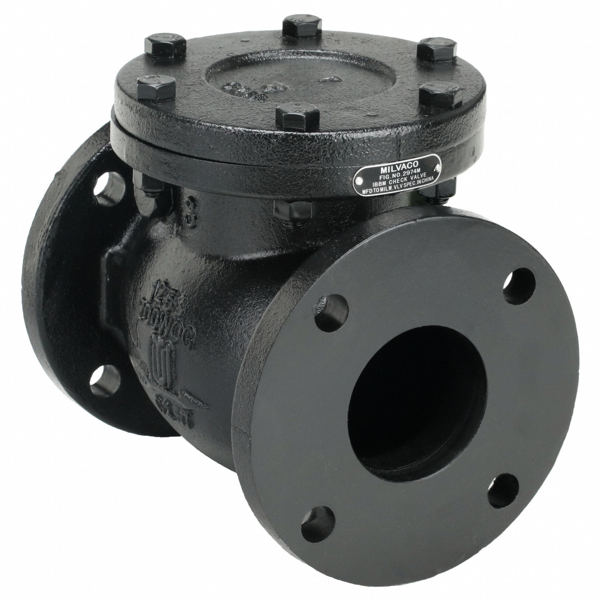 MILWAUKEE VALVE, Single Flow, Inline Swing, Swing Check Valve - 1JNL5 ...