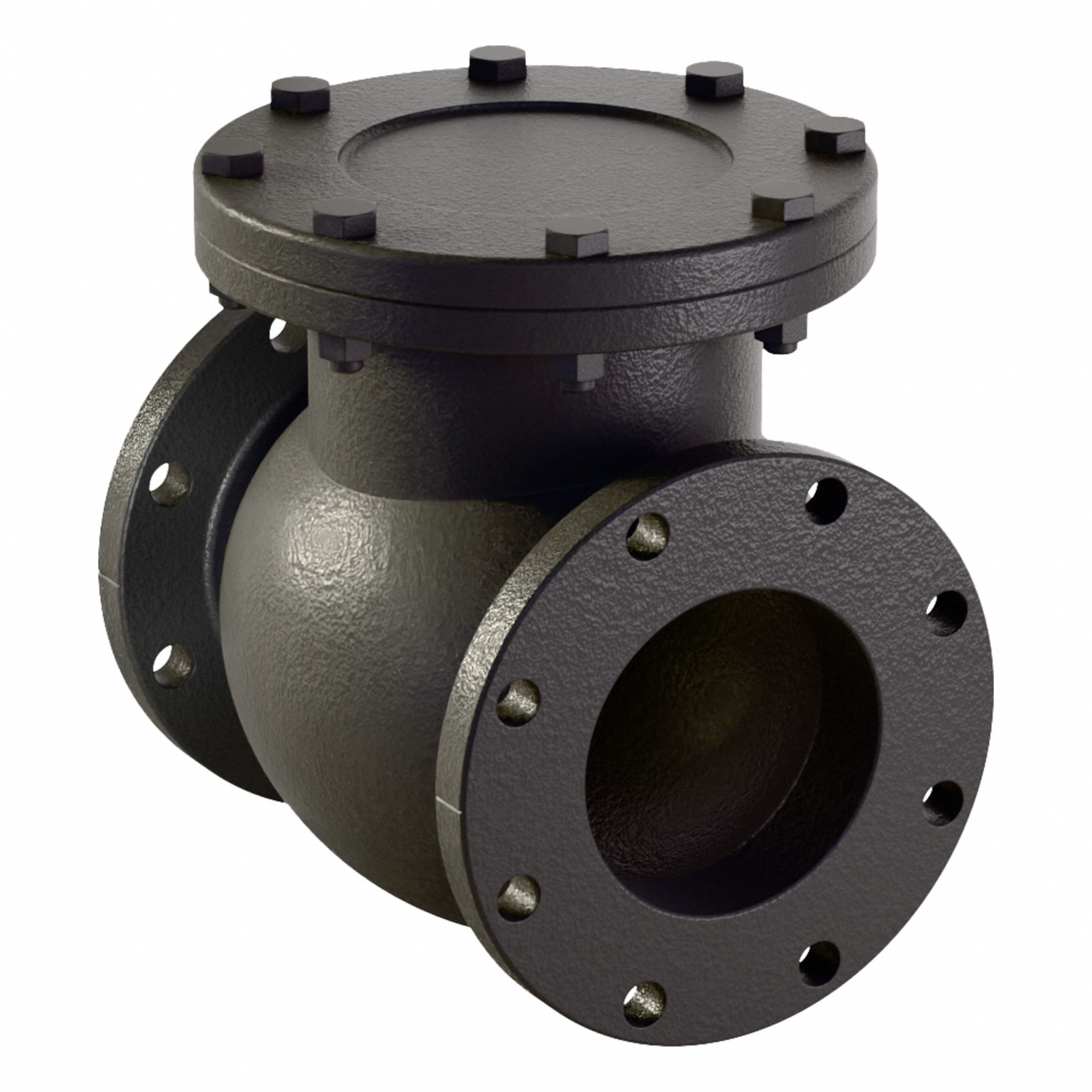 Swing Check Valve: Swing, Inline Valve Body, 6 in Pipe Size, Flange x Flange, Std