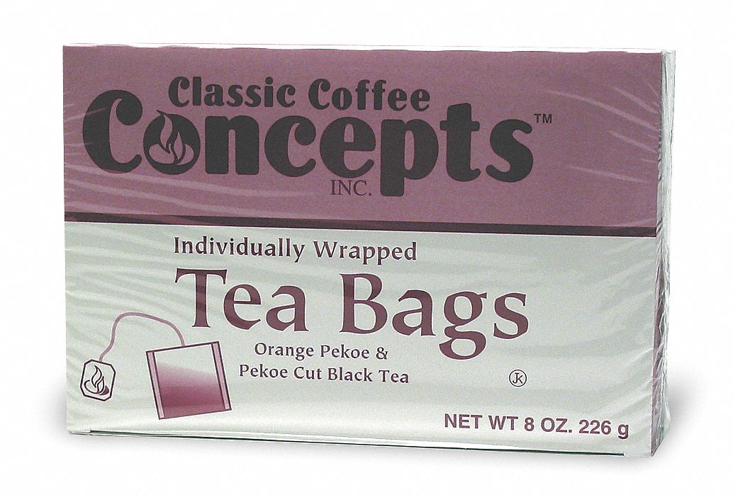 Orange Pekoe & Pekoe Cut Tea Bag Single Serve Cup, 100 PK Grainger