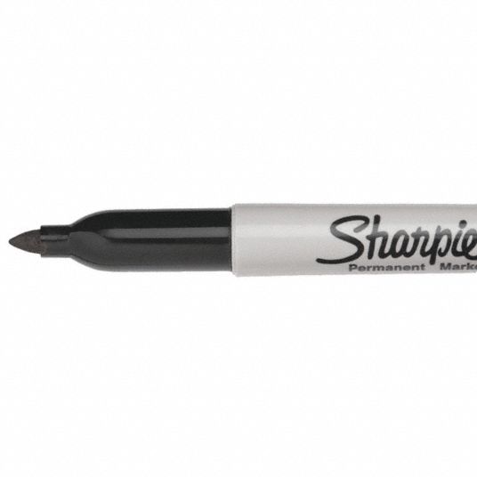 Sharpie Permanent Marker Black Marker Tip Fine Barrel Type Original Pk 12 1ju51 Grainger