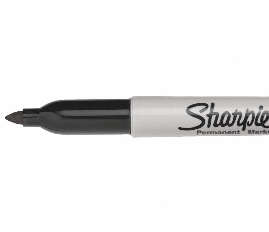 Sharpie 1883338 Marcador permanente tamaño grande, Negro, paquete de 4.  Negro Paquete de 4