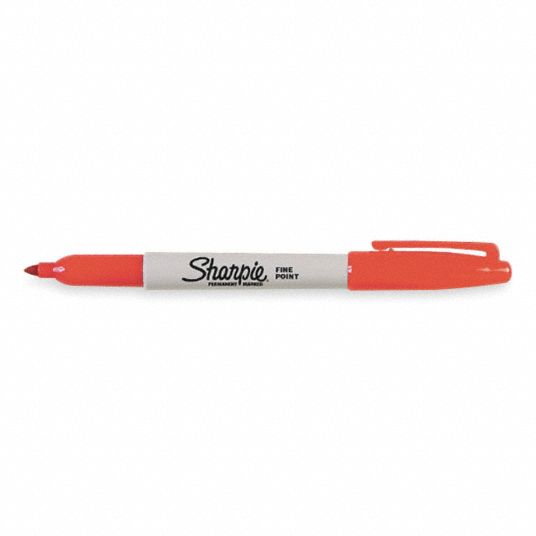 Sharpie 30002 Red Fine Point Permanent Marker - 12/Box