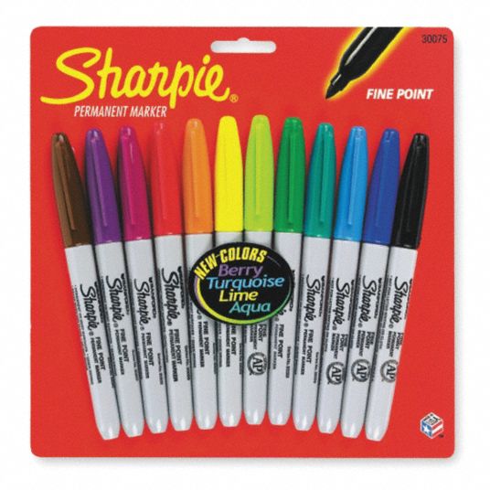 Sharpie Permanent Marker Fine Point Assorted Dozen (30075PP) 463710