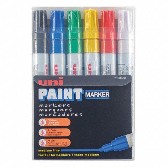 Paint Markers - Medium Point, 6 Pack, Blue Ink, NSN 7520-01-588-9098 - The  ArmyProperty Store