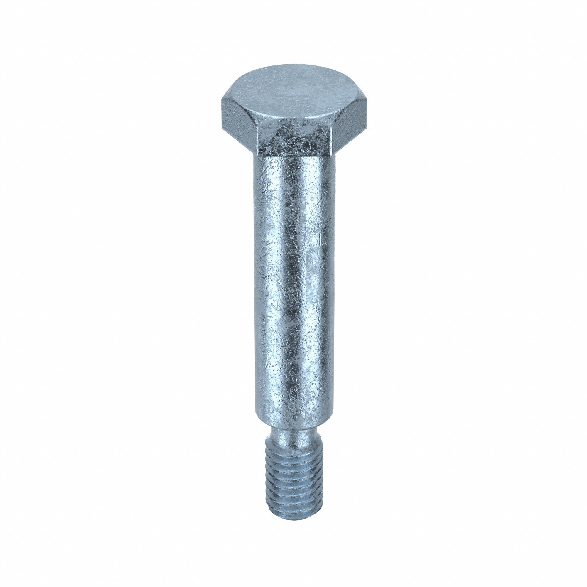 Shoulder Screw: Std Shoulder Screw, 3/8"-16 Thr Size, 3/4 in Thr Lg, 2 in Shoulder Lg, Hex, 2 PK