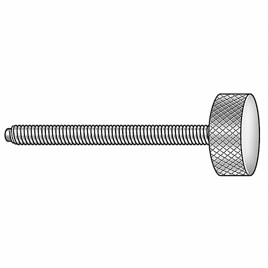 Z2190 Knurled SS Pack of 2 5/16-18x1 1/2 In Thumb Screw