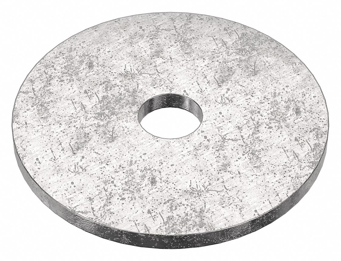 Large O.D. & Thick Oversized Washer: 18-8, Stainless Steel, 3/8 in Screw Sz, 0.406 in In Dia, 18-8