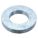 FLAT WASHER, FOR ¼ IN SCREW, STEEL, GRADE 2, ZINC PLATED, 0.281 IN ID