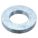 FLAT WASHER, FOR ¼ IN SCREW, STEEL, GRADE 2, ZINC PLATED, 0.281 IN ID, 25 PK