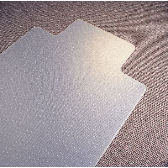 Wide Lip AntiStatic Chair Mat, Clear Grainger