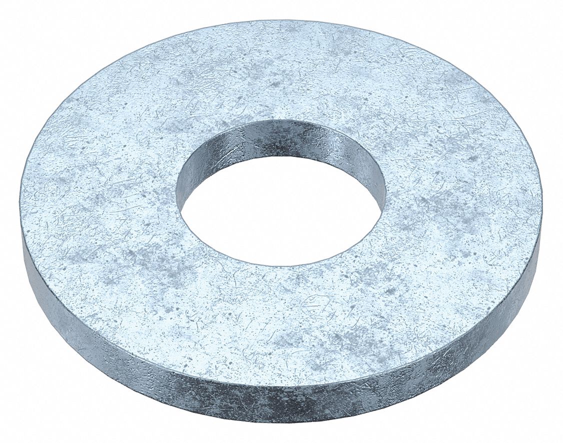 SAE Washer: Case Hardened, Zinc Plated, Steel, #4 Screw Sz, 0.125 in In Dia, Case Hardened, 1, 650 PK