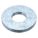 FLAT WASHER, SAE, FOR #8 SCREW, STEEL, ZINC PLATED, 0.188 IN ID, 100 PK