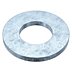 Steel SAE Type A Narrow Flat Washer, Zinc Plated Fastener Finish