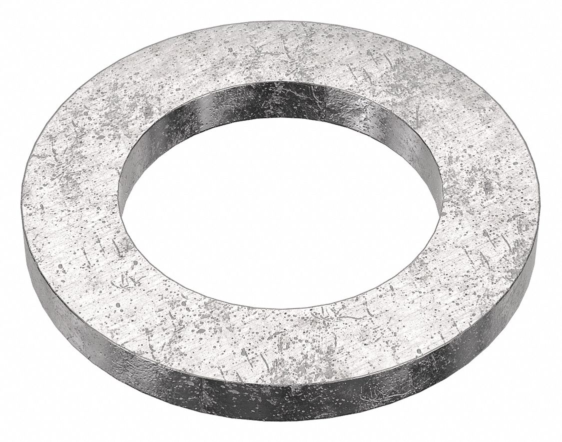Flat Washer: 18-8, Stainless Steel, M24 Screw Sz, 25 mm In Dia, 40 mm Out Dia, 4 mm Max Thick, 2 PK