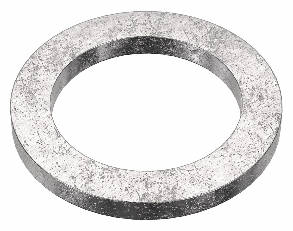 Flat Washer: 18-8, Stainless Steel, M30 Screw Sz, 31 mm In Dia, 44 mm Out Dia, 4 mm Max Thick, 2 PK