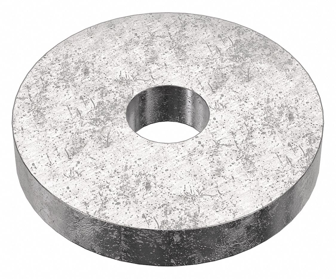 Flat Washer: 18-8, Stainless Steel, M3 Screw Sz, 3.2 mm In Dia, 12 mm Out Dia, 3 mm Max Thick, 2 PK