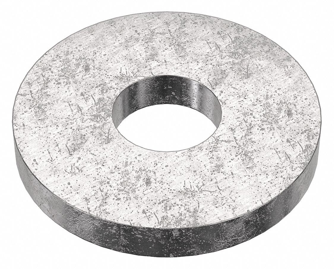 Flat Washer: 18-8, Stainless Steel, M5 Screw Sz, 5.3 mm In Dia, 15 mm Out Dia, Std Flat Washer, 2 PK