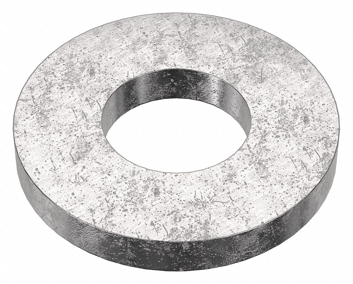Flat Washer: 18-8, Stainless Steel, M10 Screw Sz, 10.5 mm In Dia, 23 mm Out Dia, 18-8, 2 PK