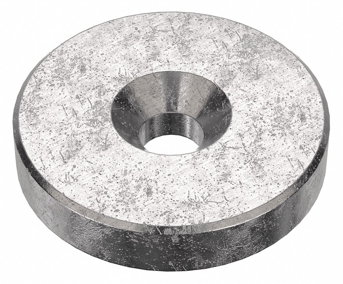 Machined Countersunk Washer: 18-8, Stainless Steel, 1/4 in Screw Sz, 1 3/8 in Outside Dia