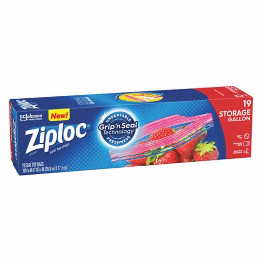 DIVERSEY ZIPLOC 2-GALLON STORAGE BAG 1.75 MIL (100/BAGS) –