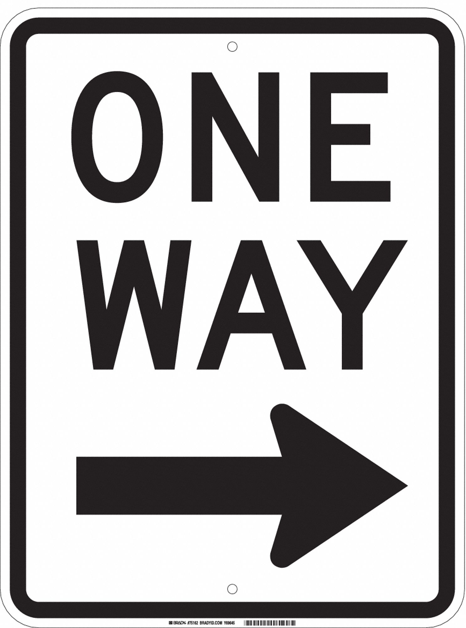 TRAF AFFI.,24 X 18PO,BK/WT,OW,R6-2R