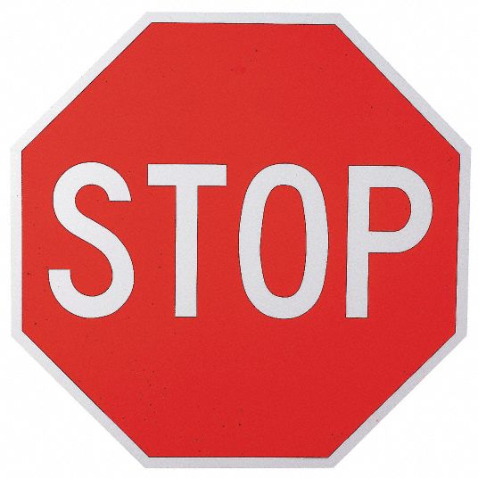 Lyle Stop Traffic Sign Sign Legend Stop Mutcd Code R1 1 18 In X 18 In 6duy9r1 1 18da 8437