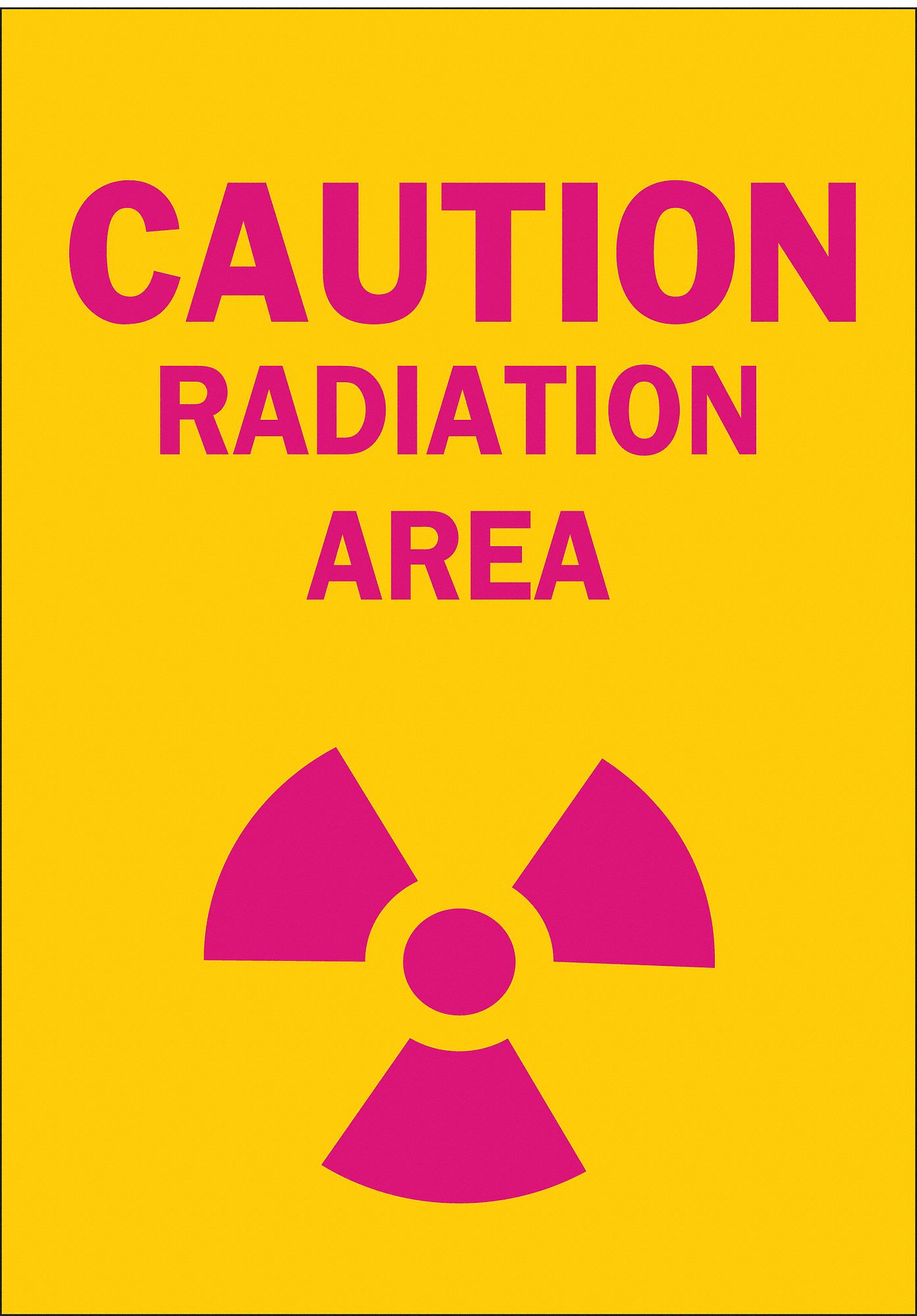 AFFICHE CAUTION 14X10