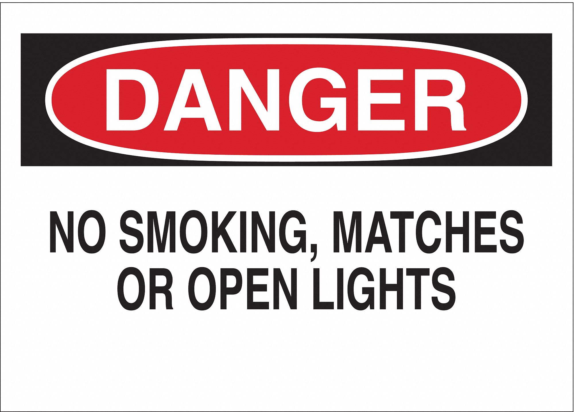 SIGN DANGER NO SMOKING 10X14