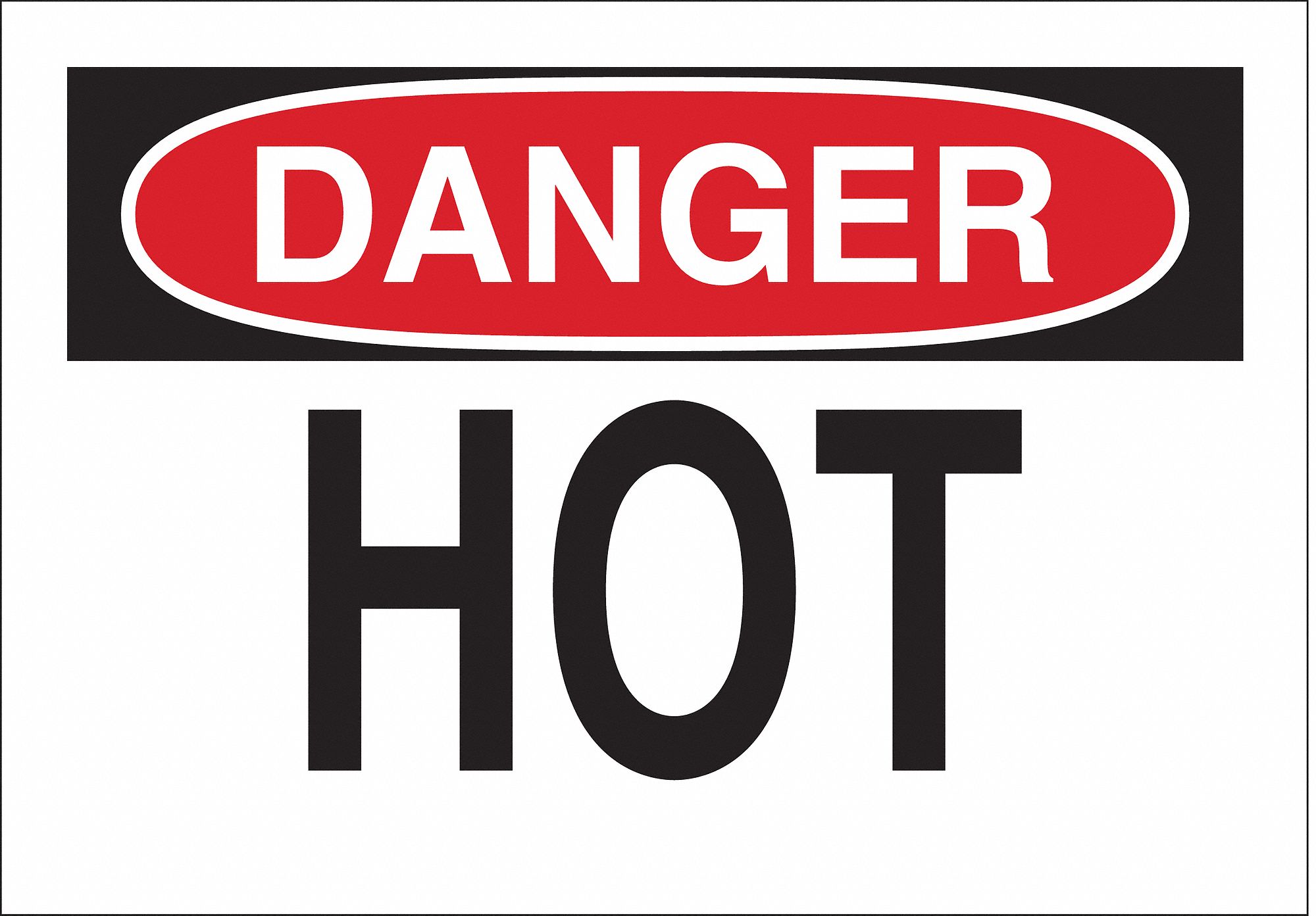 DANGER SIGN, ALUMINUM, MOUNTING HOLES, NOT RETROREFLECTIVE, 0.035 IN THICK, RECTANGLE, 10 X 14 IN