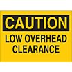 Caution: Low Overhead Clearance Signs image
