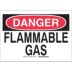 Danger: Flammable Gas Signs