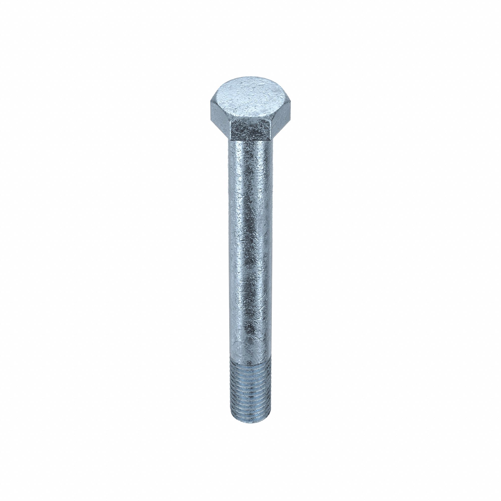 Hex Head Cap Screw: Steel, Grade 5, Zinc Plated, 5/8"-11, Coarse, 5 1/2 in lg, Inch, SAE J429, 25 PK