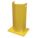 PALLET RACK GUARD,YELLOW,ST,4-1/4WX12