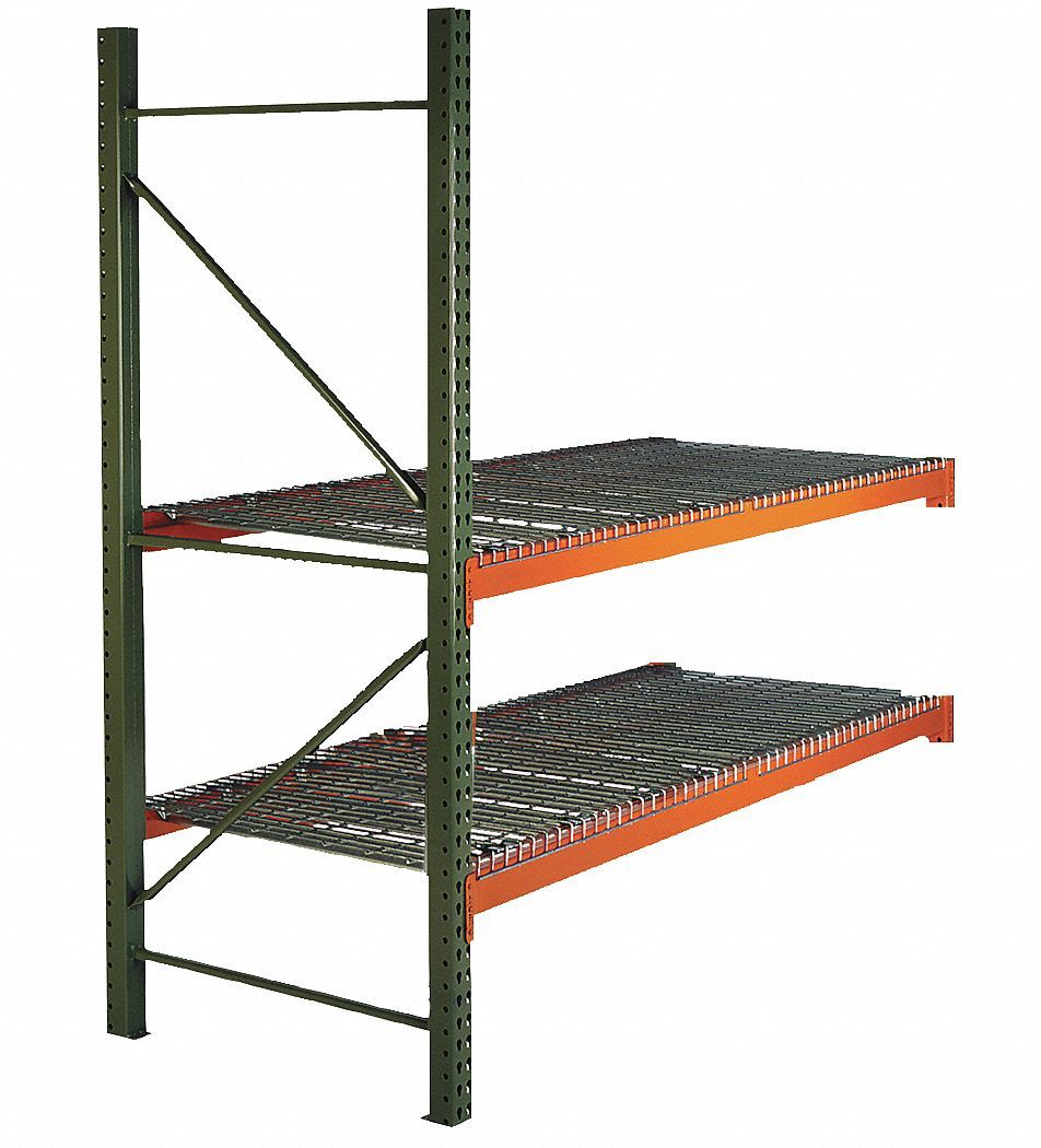 HUSKY RACK & WIRE, 99 in x 36 in x 8 ft, 16 ga Beams, Pallet Rack Add ...