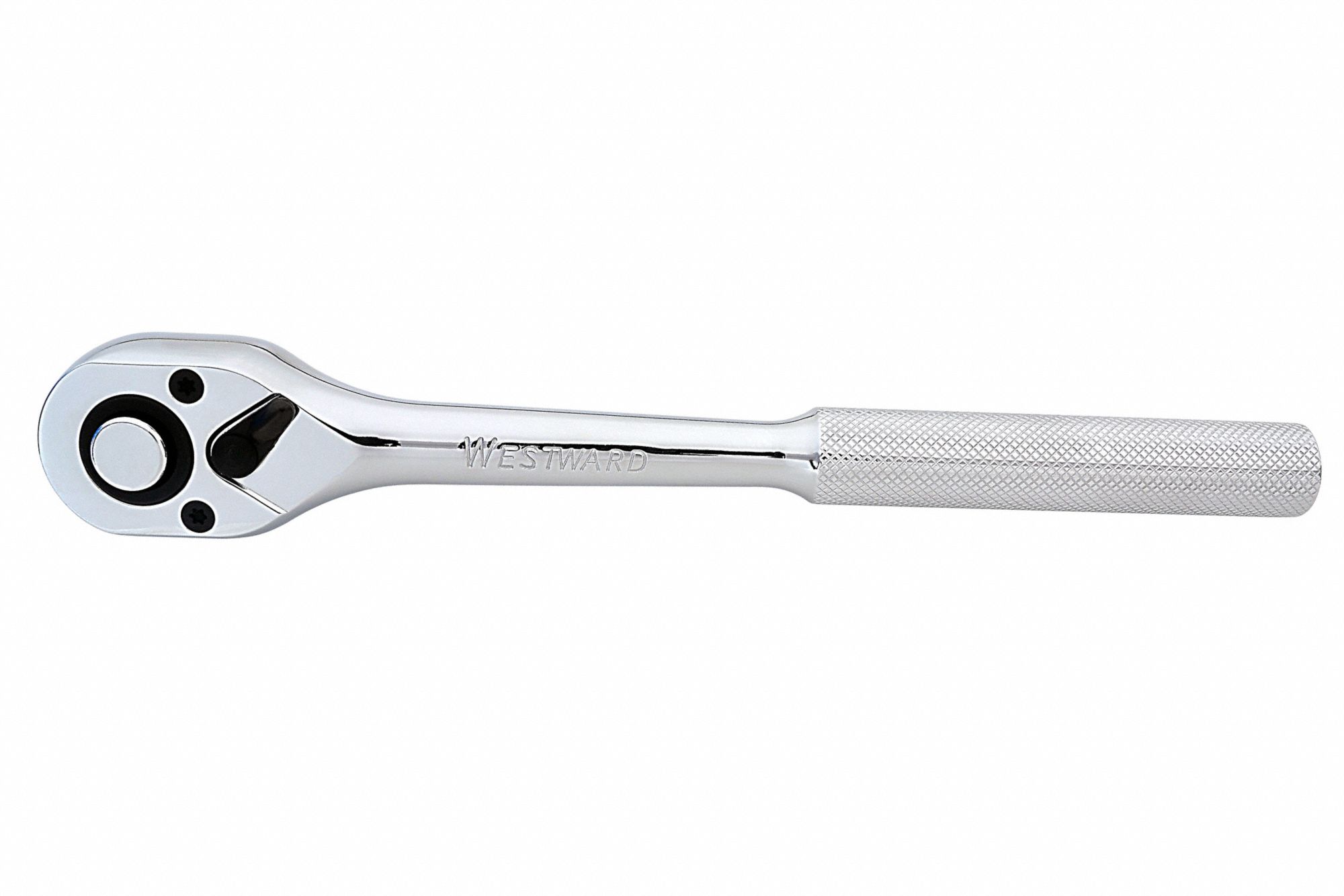 WESTWARD Hand Ratchet: Pear, Reversing, 10 in Overall Lg, Chrome, 5 ...