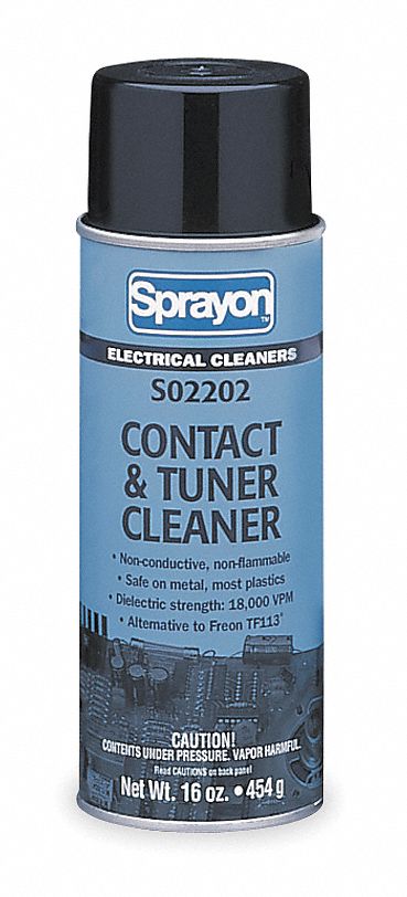 SPRAYON Contact/Tuner Cleaner, 16 Oz, Net 16 fl Oz - 1KRR9|S02202 ...