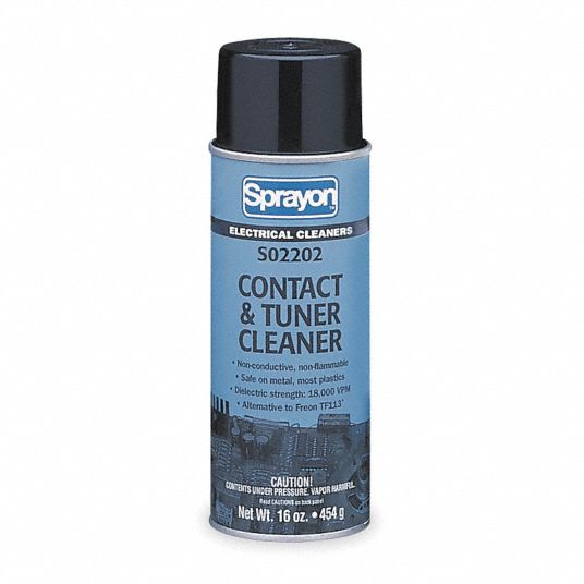 SPRAYON Contact/Tuner Cleaner, 16 Oz, Net 16 fl Oz 1KRR9S02202