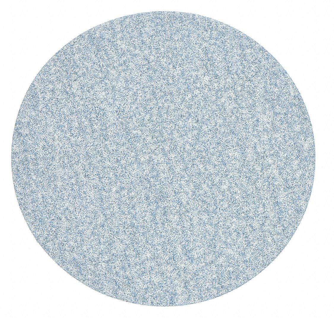 HOOK-AND-LOOP SANDING DISC, 6 IN DIAMETER, NON-VACUUM, CERAMIC, P80 GRIT, C WEIGHT PAPER, DRY ICE A975