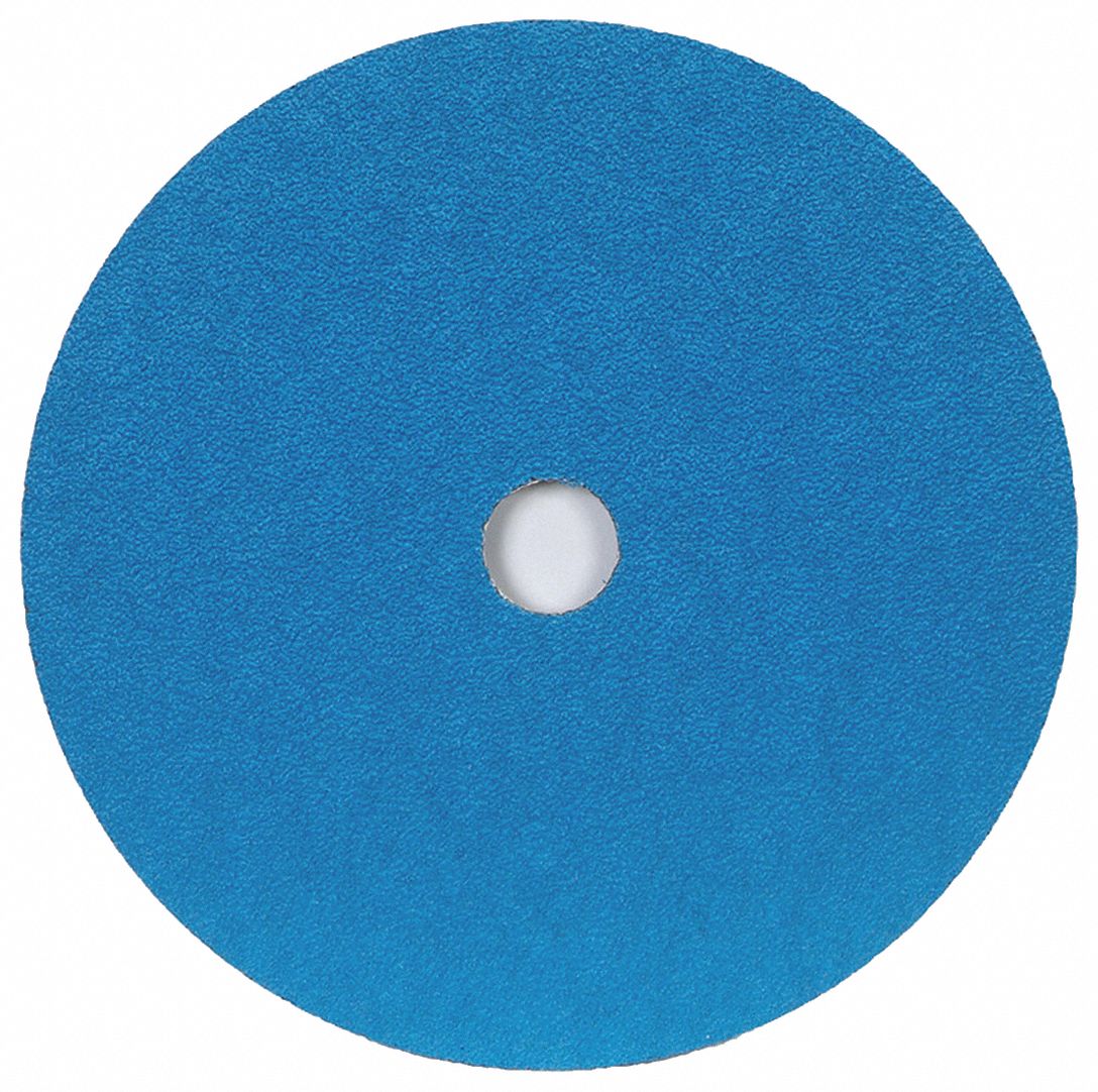 MERIT Zirconia Alumina, Fiber Disc, Coated, 5 in Disc Diameter, 7/8 in
