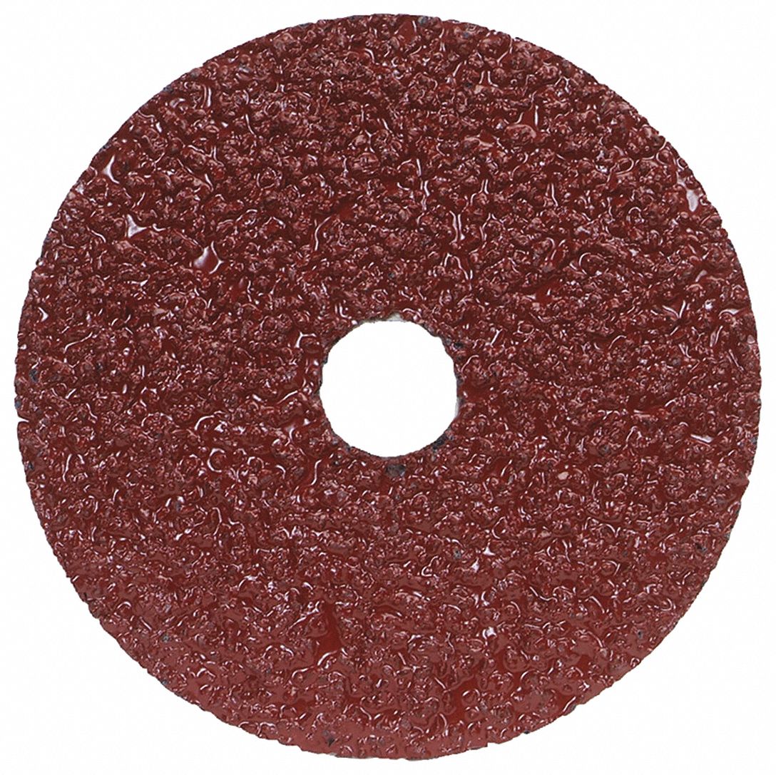 NORTON, 4-1/2 in x 7/8 in, Aluminum Oxide, Fiber Disc - 1KYA7 ...