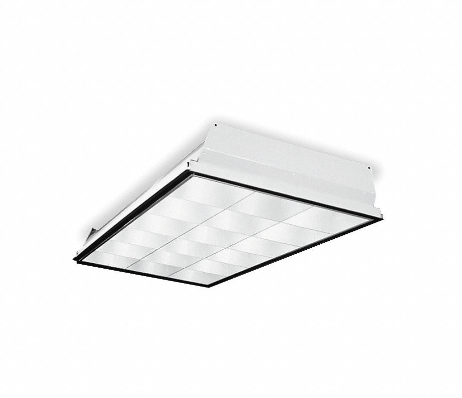 HUBBELL Luminaria Fluores.,F3281,2 Lámparas,32W Luminarias de Bahía