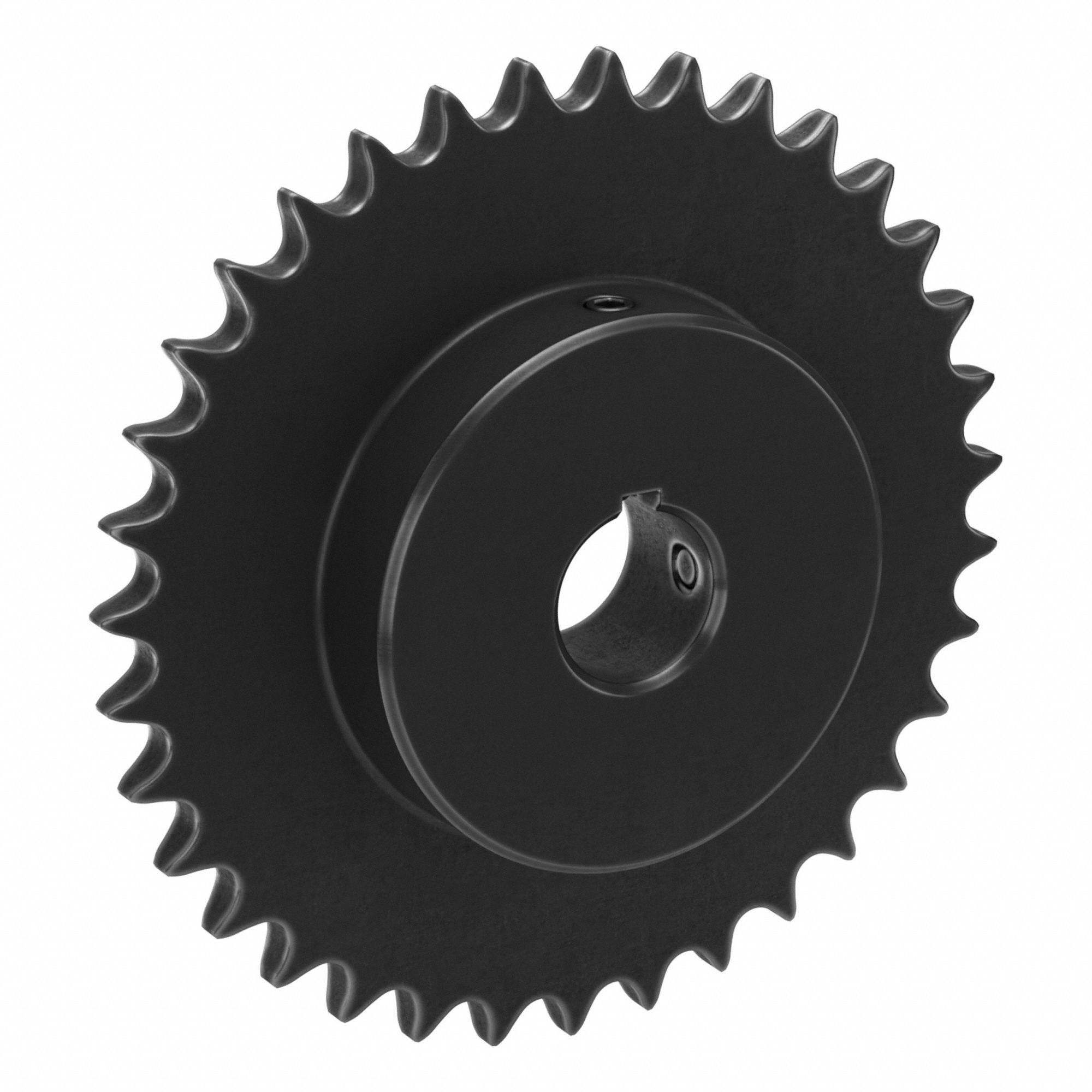 Single Strand Sprocket: 40, For 1/2 in Chain Pitch, 1 in Bore Dia, 35 Teeth, Steel
