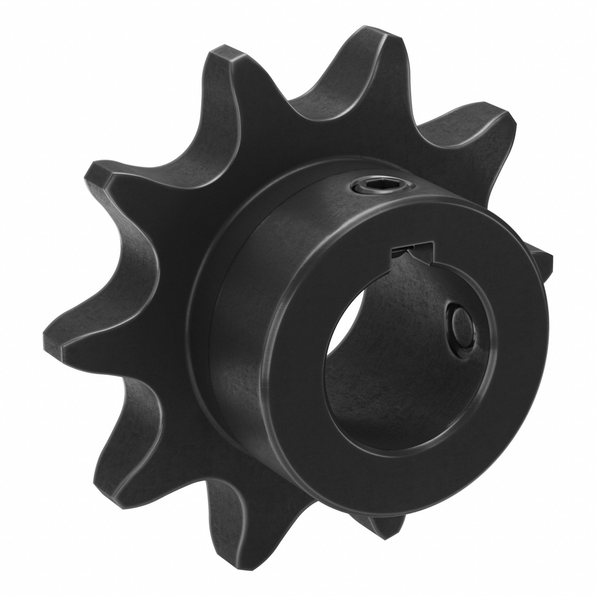 Single Strand Sprocket: 50, For 5/8 in Chain Pitch, 3/4 in Bore Dia, 10 Teeth, Steel