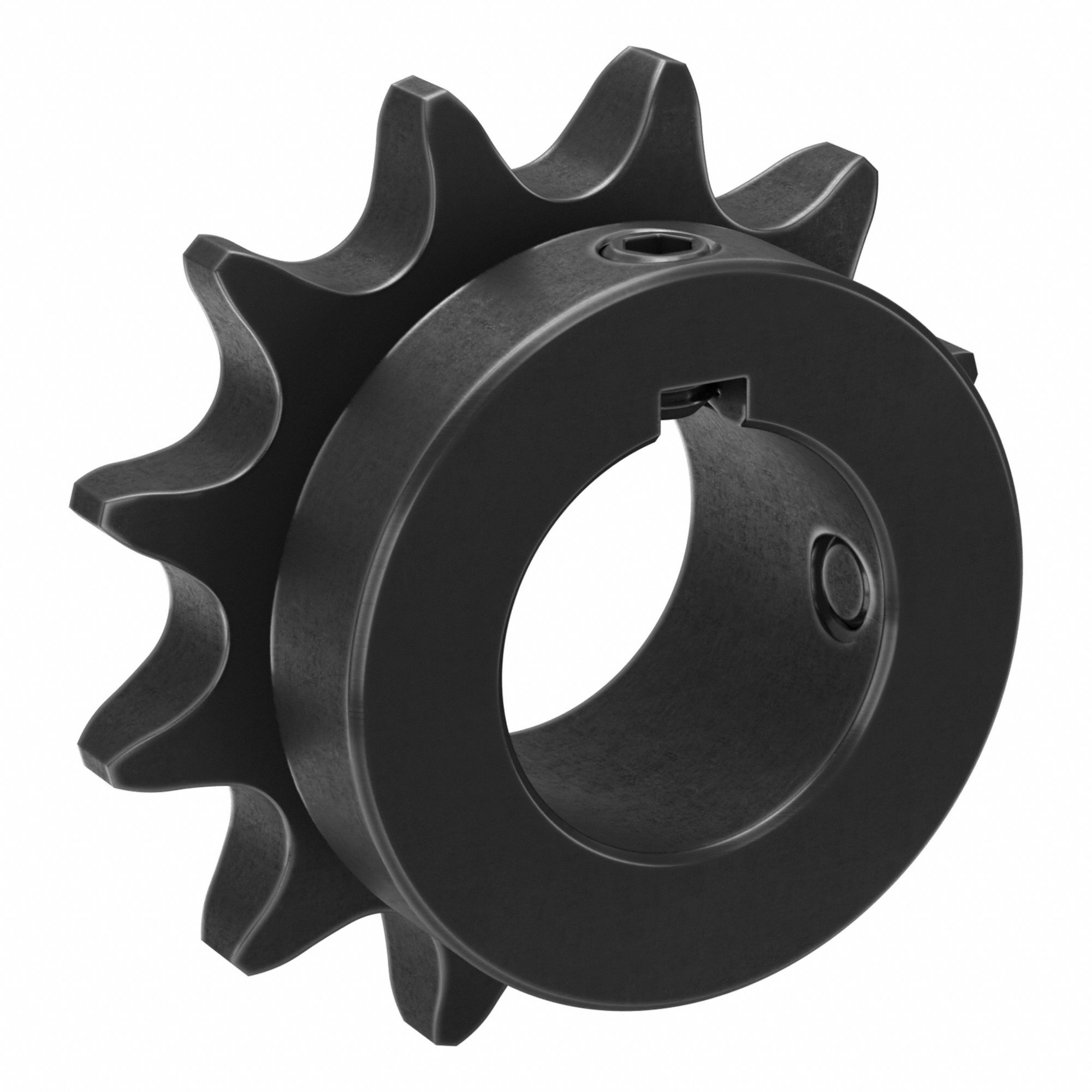 Single Strand Sprocket: 50, For 5/8 in Chain Pitch, 1 1/8 in Bore Dia, 12 Teeth, Steel