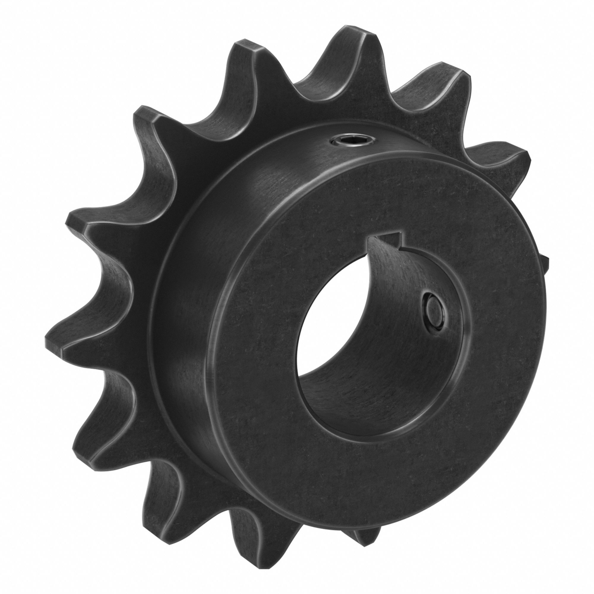 Single Strand Sprocket: 60, For 3/4 in Chain Pitch, 1 1/4 in Bore Dia, 14 Teeth, Steel