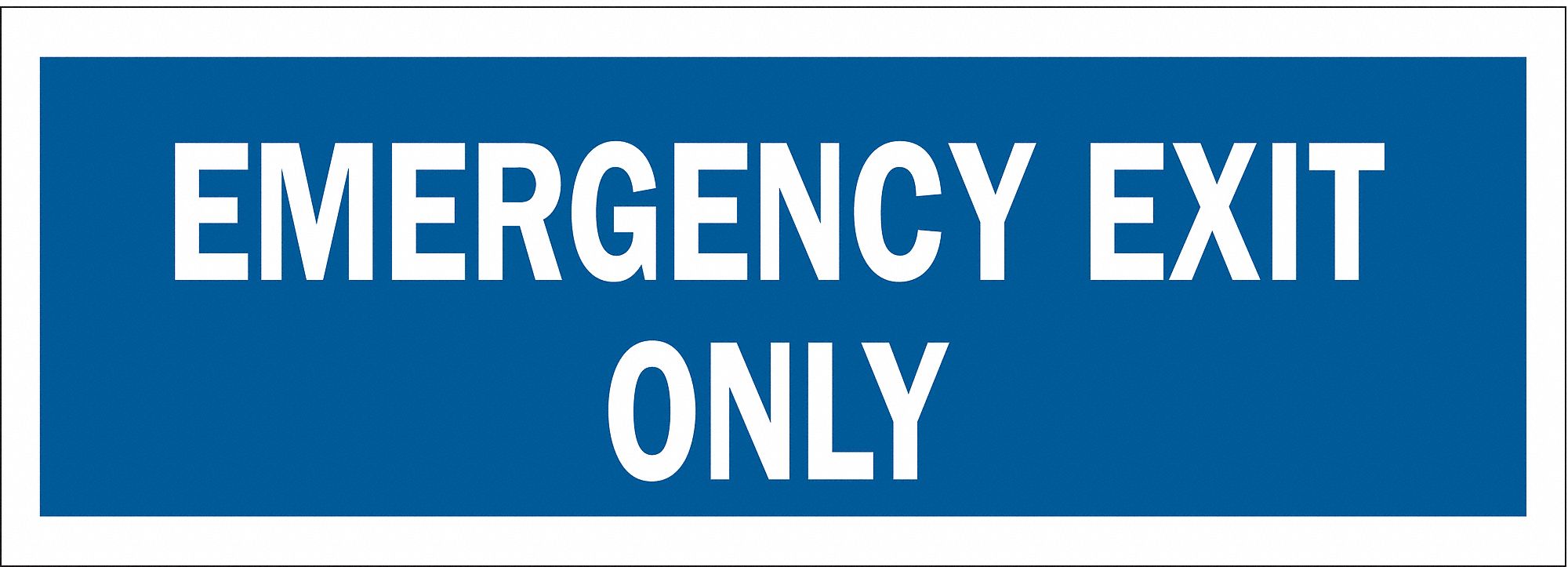 Exit Sign, Emergency Exit Only, 5"x14"