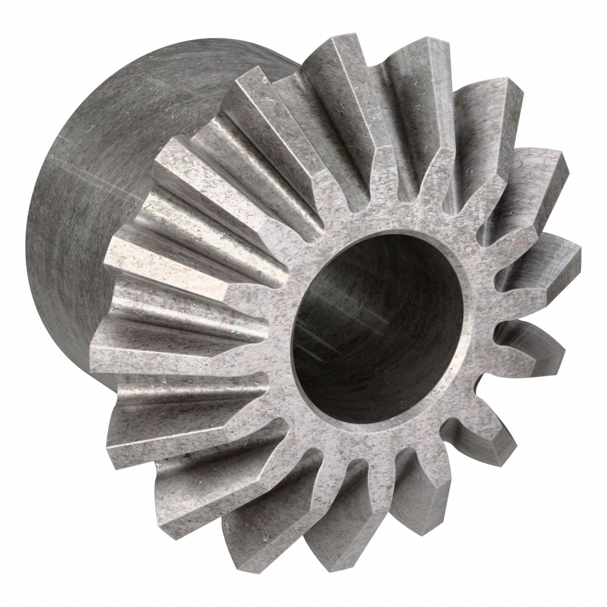 Miter Gear: Dia. Pitch 16, Steel, 20 Pressure Angle, 16 Teeth, 3/8 in Bore Dia