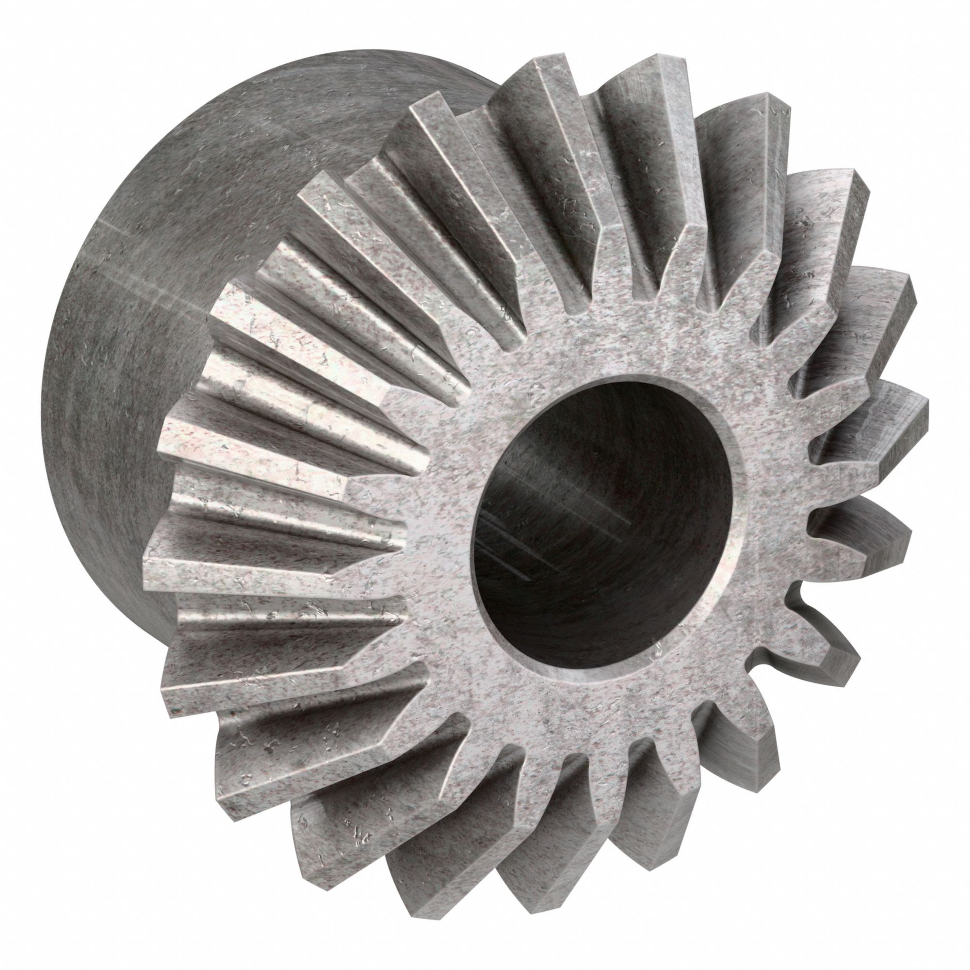 Miter Gear: Dia. Pitch 16, Steel, 20 Pressure Angle, 20 Teeth, 7/16 in Bore Dia