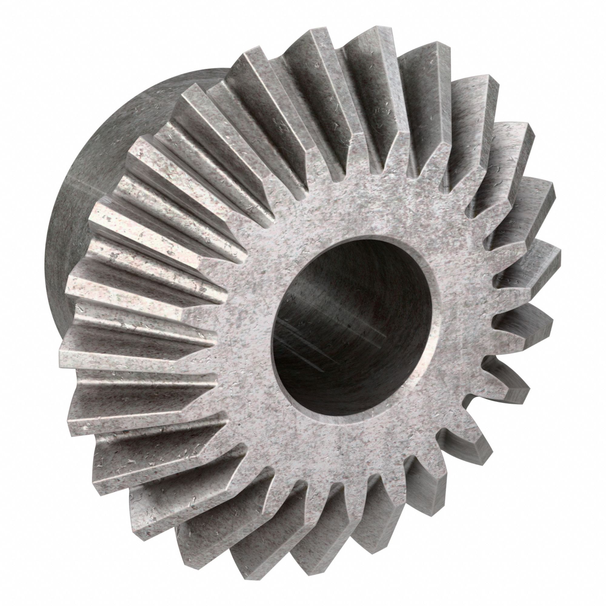 Miter Gear: Dia. Pitch 16, Steel, 20 Pressure Angle, 24 Teeth, 1/2 in Bore Dia