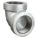90 °  ELBOW: MALLEABLE IRON, 2 IN X 2 IN, NPT X NPT THREAD, CLASS 300